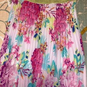 candies midi pleated skirt